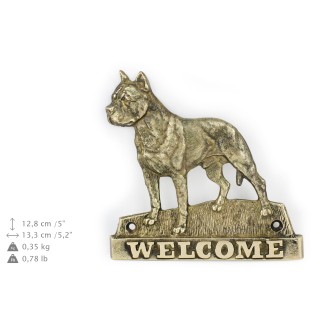 Amerykański Staffordshire terrier welcome plakietka Art-Dog